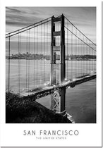 World Cities Poster San Francisco - 10x15cm Canvas - Multi-color