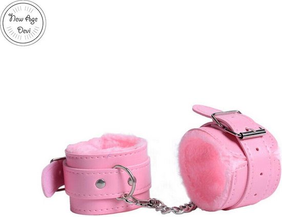 Foto: Pluche handboeien roze handboeien pluche bdsm beginners comfortabel fluffy verstelbaar new age devi