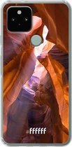 6F hoesje - geschikt voor Google Pixel 5 -  Transparant TPU Case - Sunray Canyon #ffffff