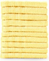 Bamatex Home Textiles Collectie MANCHESTER - Handdoek - 50*90 cm - YELLOW - set van 10 stuks