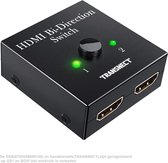 Transnect® Tweerichtings HDMI Switch 1-IN-2-OUT / 2-IN-1-OUT - Ondersteunt 4K 3D 1080P HD - Plug & Play