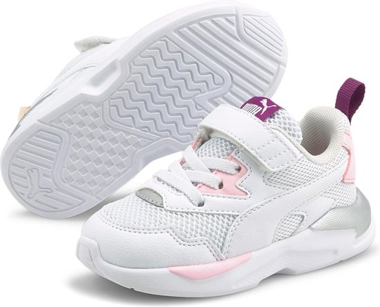Puma Sneakers - Maat 25 - Meisjes - Wit/Roze/paars | bol.com