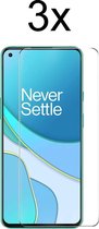 OnePlus 9 Lite Screenprotector - Beschermglas OnePlus 9 Lite Screen Protector Glas - 3 stuks