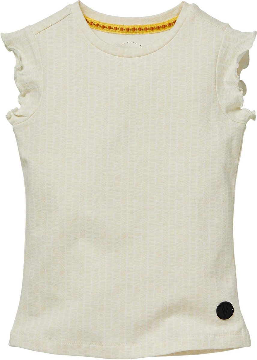 Levv shortsleeve Nicci cream white stripe voor meisjes - maat 92