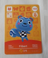 Amiibo animal crossing new horizons origineel Eu Filbert 165 kaart