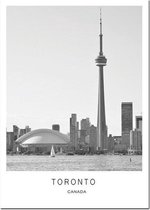 World Cities Poster Toronto - 40x50cm Canvas - Multi-color