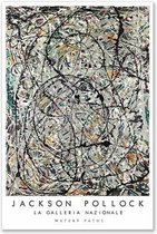 Jackson Pollock Poster 2 - 21x30cm Canvas - Multi-color