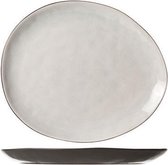 Streetfood Light Grey Dinerbord - Ovaal - 15x11.5cm