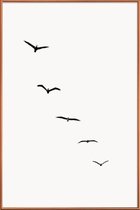 JUNIQE - Poster met kunststof lijst The Sky -60x90 /Ivoor