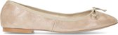 Mrs Keizer by Manfield - Dames - Beige ballerina's met glanzend effect - Maat 38