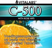 VitaTabs Vitamine C-500 met Rozenbottels Complex - 100 tabletten - Voedingssupplementen