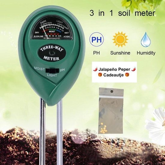 Acheter Sol Humidité PH Mètre 3 en 1 Testeur Mesure de l'humidité