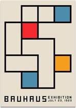 Bauhaus Abstract Poster 6 - 15x20cm Canvas - Multi-color