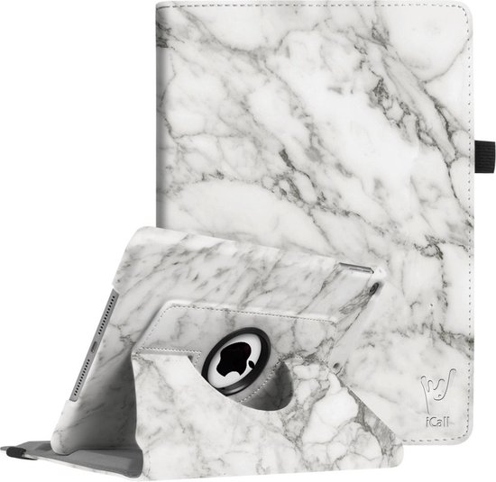 Hoes geschikt voor iPad Air 2022 / 2020 10.9 inch - Book Case 360 Graden Hoesje Marmer