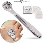 Varius Fitness® De Eeltschaaf voor Sporters met 10 extra mesjes - eeltverwijderaar - eeltvijl - eeltschraper - eeltrasp - eeltschaaf - callus remover