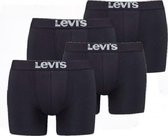 Levi's Solid Basic Boxershort Black 4-Pack - Levi's Onderbroeken Heren - Multipack - Heren Ondergoed - Maat L