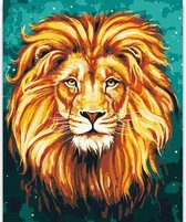 Schilderenopnummers.com® - Schilderen op nummer volwassenen - Simba - 50x40 cm - Paint by numbers