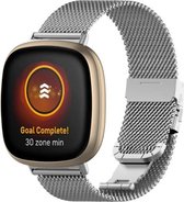 SVH Company FitBit Versa 3 / Sense Milanees Bandje – Zilver – Milanese - One Size