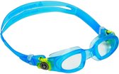 Aqua Sphere Moby Kid - Zwembril - Kinderen - Clear Lens - Aqua/Lime