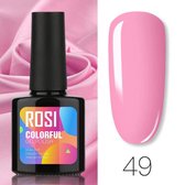 ROSI Gelpolish - Gel nagellak - Gellak - UV & LED - Roze 049 Lovely Pink