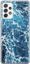 Leuke Telefoonhoesjes - Hoesje geschikt voor Samsung Galaxy A52 5G - Oceaan - Soft case - TPU - Natuur - Blauw