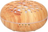 Aroma diffuser wood look| 350 ML | Timer | Usb-kabel | Hout kleurig | Diverse Led kleuren | Luchtbevochtiger | Aroma vernevelaar | Aromadiffuser |