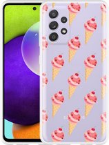 Hoesje Geschikt voor Samsung Galaxy A52 Ice cream