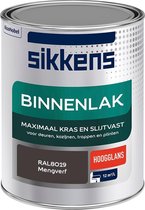 Sikkens Binnenlak - Verf - Hoogglans - Mengkleur - RAL8019 - 1 liter