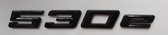 530E Zwart embleem voor BMW 5-serie type aanduiding achterklep logo.