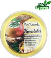 Mango Butter 125 ml - koudgeperst en ongeraffineerd - 100% puur | huidverzorging | Megahydraterend | Tegen droge huid - Pure Naturals