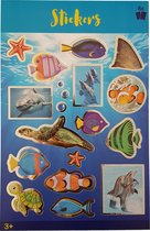 Stickerboek met glitters "Zeewereld"