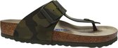 Birkenstock Slippers - Maat 44 - Mannen - groen camouflage