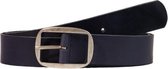 Dames riem leer 4 cm Donker blauw, bandmaat 095