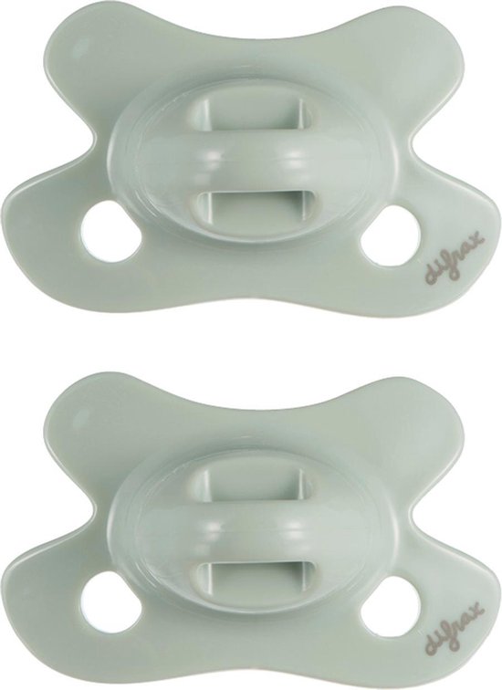 Product: Difrax Fopspeen Newborn Dental -  Lichtgroen/Pistache - Orthodontische Speen - 2 stuks, van het merk Difrax