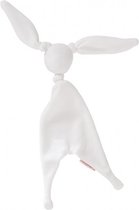 Cottonbaby knuffel velours wit - knuffeldoek - konijn - baby - dreumes - peuter - slapen - speen - knuffel velvet - wit -  cadeau/kraamcadeau - babyshower