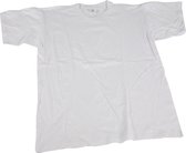 T-shirts, B: 48 cm, afm small , ronde hals, wit, 1 stuk