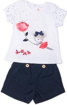 Babybol 2-delig setje wit T-Shirt en bijhorende short maat 86