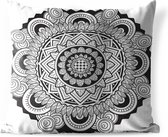 Buitenkussens - Tuin - Mandala sierlijk - 50x50 cm