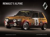 Metalen Bord 40x30cm Renault R5 Alpine Calberson