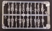 Hermoli Scale Model Building Figurines debout 1: 100 blanc 20pcs transparent
