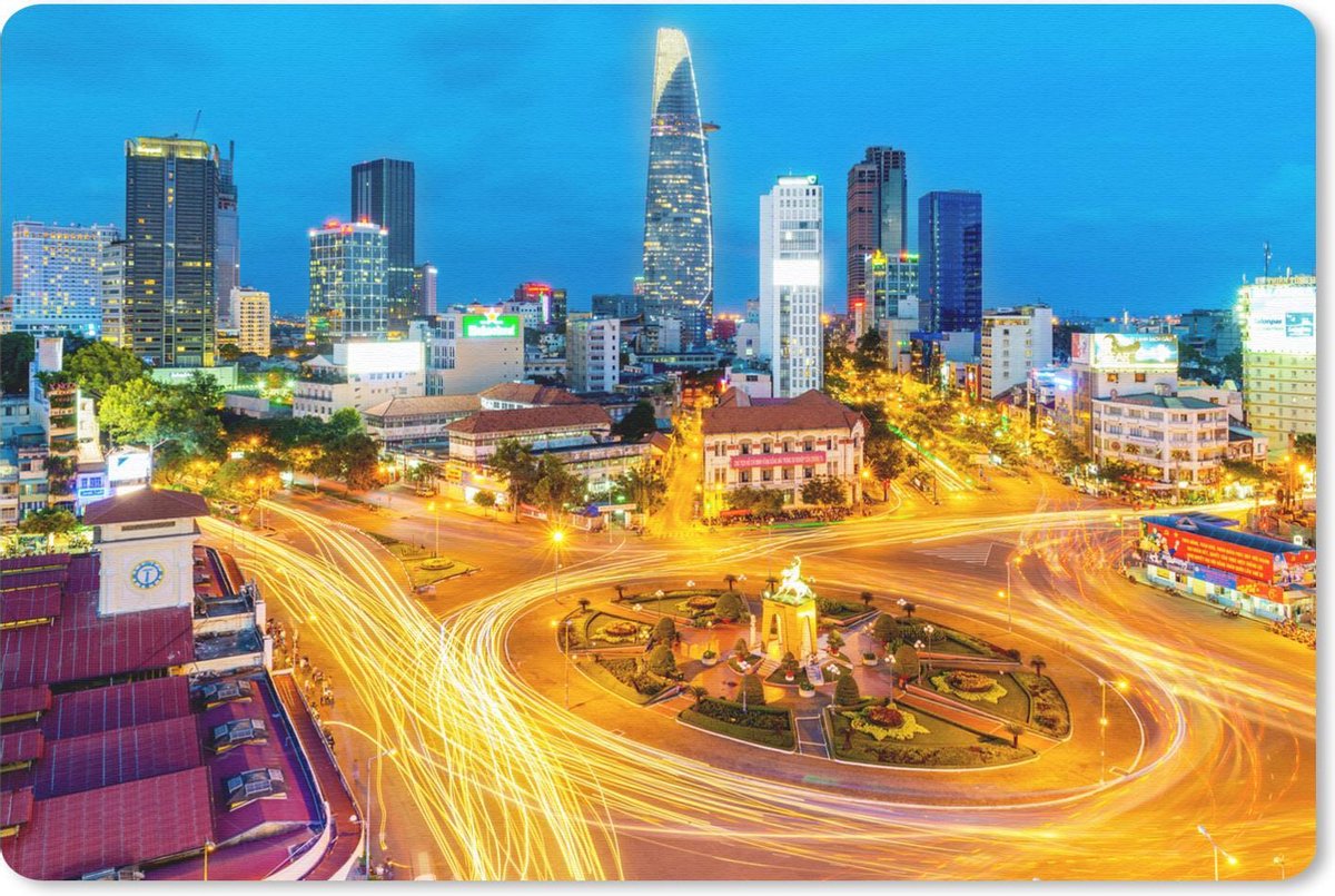 Muismat Ho Chi Minhstad Stadsgezicht Ho