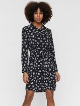 Vero Moda VMSAGA LS COLLAR SHIRT DRESS - Black Black