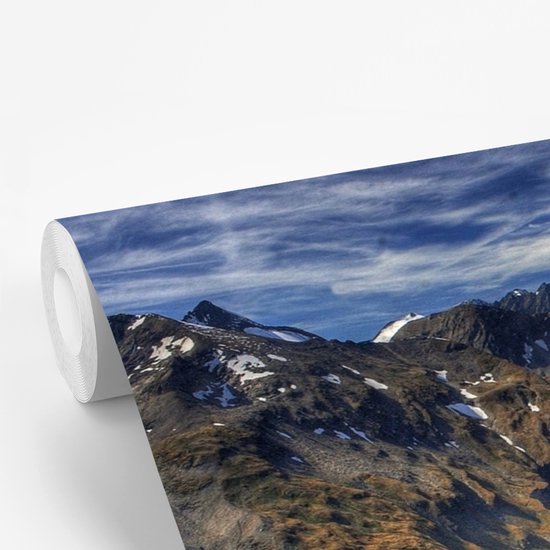 La route de la plus haute montagne d'Autriche papier peint photo en vinyle largeur 420 cm x hauteur 280 cm - Tirage photo sur papier peint (disponible en 7 tailles)