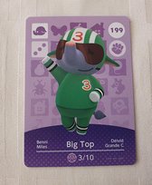 Amiibo animal crossing new horizons origineel Eu Big top 199 kaart