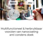 HET MEEST MULTIFUNCTIONELE DOEKJE MET NANO COATING:  Mondkapje Anti Damp | Anti Fog | Anti Condens | Dampvrij | Anti druppels | Geen Beslagen Brillen of ramen of spiegel meer | Nano magic | o