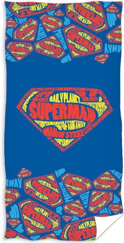 Warner Bros- Superman - Strandlaken - 70x140 cm - 100% katoen- grote print