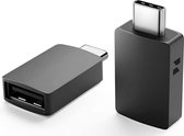 USB-C naar USB-A adapter OTG Converter USB 3.0 - USB C to USB A HUB - Verloop - Zwart