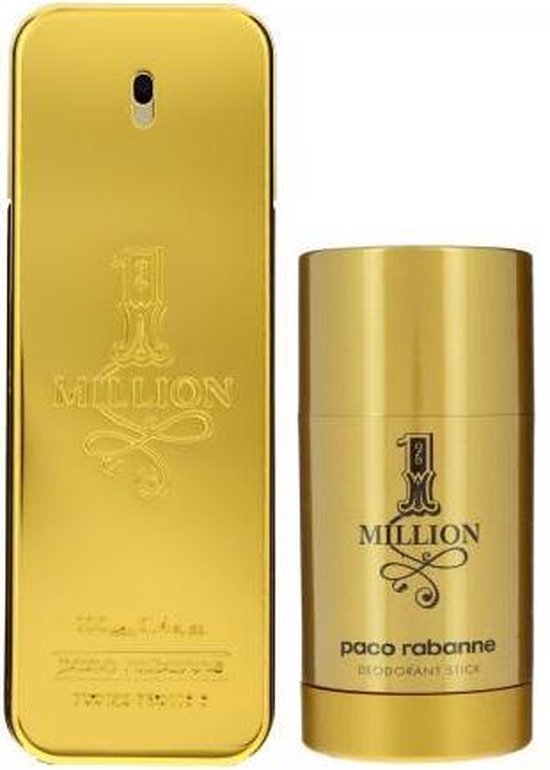 Paco Rabanne One Million Gift Set Eau de toilette Spray 100ml + Deo Stick  75ml | bol