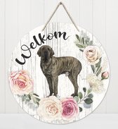 Welkom - Fila Btasileiro | Muurdecoratie - Bordje Hond