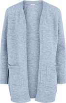 Pieces PERLA LS LONG CARDIGAN KNIT 17111310 Dames Vest Cashmere Blue  - Maat XS